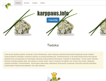 Tablet Screenshot of karppaus.info
